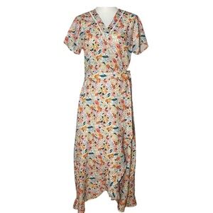 Molly Bracken Midi Wrap Dress Size XL